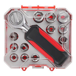 ชุดประแจบล็อกซิเมง 13 ชิ้น ขนาด 4-13 มม. 1/4 นิ้ว พร้อมด้ามขันแบบแร็ทเช็ต ชุบโครเมียม ชุดเครื่องมือเมตริก - Product Image 2