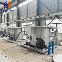 Machine de four de fusion de gaz en aluminium de déchets de 150kg 500kg pour recycler les fils et les lingots de bidons en aluminium de rebut