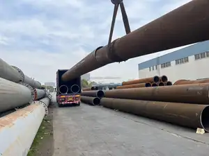 11.8m Length Q235 Spiral Welded Pipe With Steel Flanged Welded