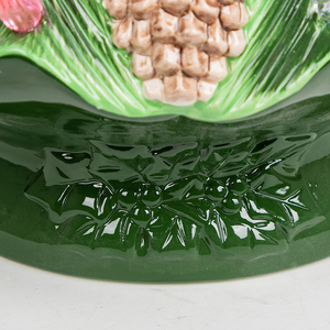 Co-Arts 24 pouces grand arbre de Noël en céramique verte avec pommes de pin décoration de vacances personnalisée Navidad Arvores arbres de Noël - Product Image 5