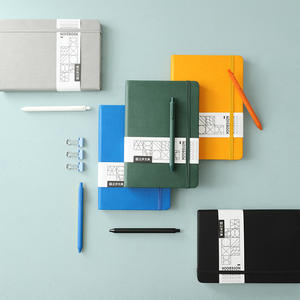 Vente flash - Organiseur d'agenda en cuir PU personnalisé, agenda, carnet A5, couverture rigide - Product Image 5