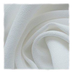Alta qualità bianco <span class=keywords><strong>100</strong></span> <span class=keywords><strong>Rayon</strong></span> viscosa tessuto Crepe per tessuti di abbigliamento - Product Image 5