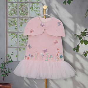 Occasione festa di compleanno bambini abiti da principessa per bambini marchio di moda occidentale su misura ricamo speciale abiti 3D - Product Image 6