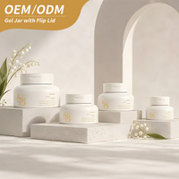 Nouvel Arrivage Pot de Gel Constructeur 5g 15g 30g 50g avec Couvercle Flip-Lip, Pot Vide pour Gel UV Constructeur, Contenant Cosmétique Personnalisé OEM/ODM pour Gel à Ongles