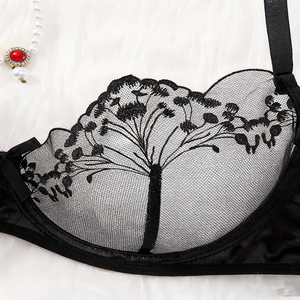 Conjunto de Lencería Sexy para Mujer, Brasier Negro con Tanga, Dos Piezas, Lazo, Conjunto de Brasier y Ropa Interior Casual Sexy - Product Image 2