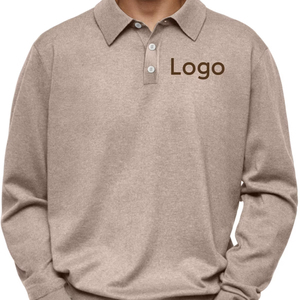 <span class=keywords><strong>Polo</strong></span> Casual da uomo <span class=keywords><strong>manica</strong></span> <span class=keywords><strong>lunga</strong></span> da uomo in pile di velluto con ricamo personalizzato di fabbrica - Product Image 1