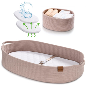 Caddy para pañales-Contenedor de almacenamiento para guardería y organizador de coche para pañales y toallitas para bebés - Product Image 6