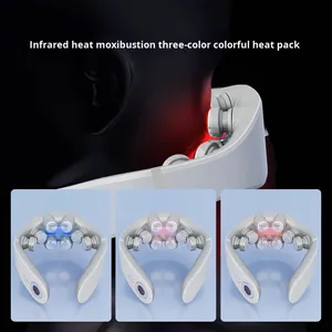 Masajeador Eléctrico de Cuello y Hombros de 8 Cabezales con Vibración, Terapia de Calor, Amasamiento y Golpeteo para Aliviar el Dolor Cervical - Product Image 3