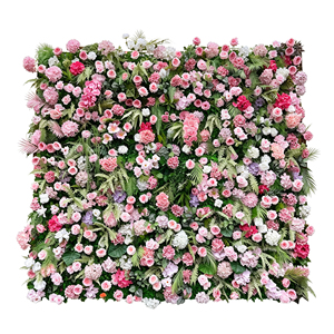 Muro de Flores de Hortensia Rosa, Perfecto para el Festival de Primavera, Fiestas de Pascua y Decoración de Fondo para Cuartos de Juegos Infantiles - Product Image 6