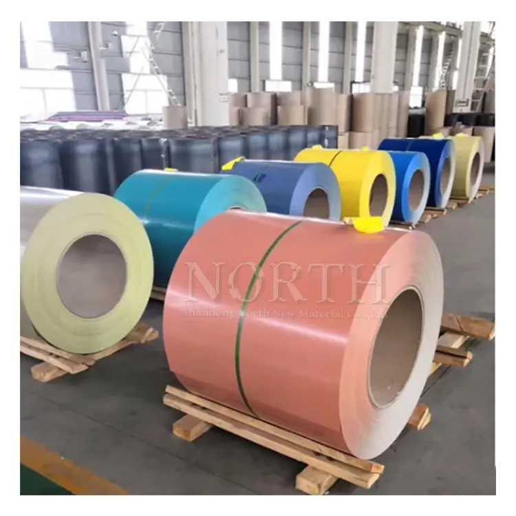 Astm Jis Standaard Hoge Kwaliteit Kleur Gecoate Plaat Coil China Fabrieksvervaardiging DX51D Sgcc Ppgi Ppgl