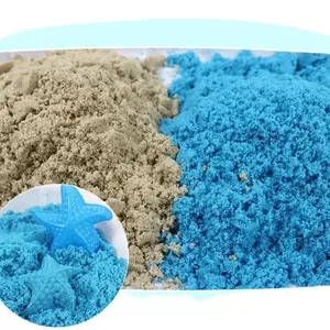 Blauwe Kleur Magisch Zand Spelen Zand Sensorisch Zand Voor Kinderen