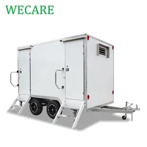 Wecare mobile outdoor di lusso portatile bagni bagni bagni rimorchio portatile campeggio wc produttori in vendita