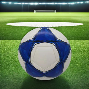 เครื่องฟุตบอลสไตล์ใหม่ปักลายขนาด5นิ้วทำจากยางพียูพีวีซีสำหรับการฝึกซ้อม - Product Image 1