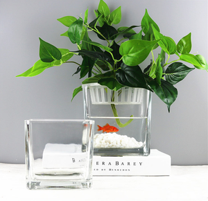 Vuông Hình Chữ Nhật Gương Cube Vase Và Đám Cưới Nhân Đôi Bảng Mariage Lọ Chất Lượng Tốt Thủy Tinh Cho Trang Trí Nội Thất Trong Suốt - Product Image 2