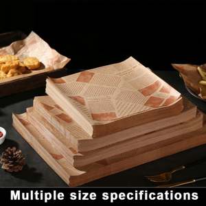 Custom Printed PE Coated Food Grade Burger Sandwich Deli <b>Paper</b> Greaseproof Craft <b>Paper</b> Liner - Product Image 5