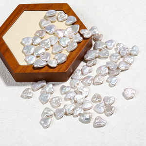 Zhuji Wholesale Natural Heart Shaped Freshwater Pearls Thick/<strong>Fat</strong> White/<strong>Pink</strong>/Purple Good Luster Clean Surface Loose Pearls - Product Image 5