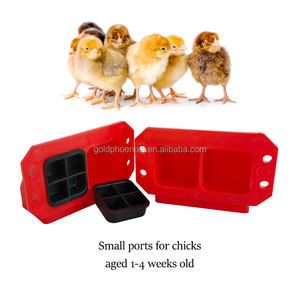 YYC Comederos DIY para Aves <span class=keywords><strong>de</strong></span> Corral y Codornices, para Jardín Trasero, con Portos <span class=keywords><strong>de</strong></span> Alimentación, tipo Cubo - Product Image 2
