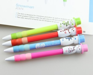 Promotional Manufacturer Cartoon Snowman <b>Doll</b> Shape Plastic Ballpoint Pen With <b>Custom</b> Logo for Child Gift - Product Image 6