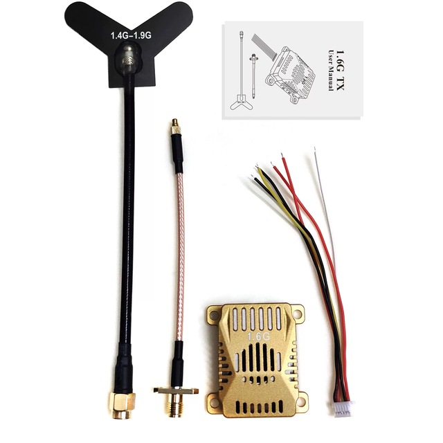 1.6G 3W Analog Video Transmission Kit for FPV Drone with VTX  16CH Analog Transmitter