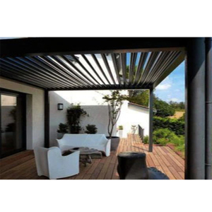 High Quality Luxury Villa Living Room Garden Gazebo <b>Pavilion</b> Outdoor Shade Aluminium Alloy Motorized Pergola - Product Image 3