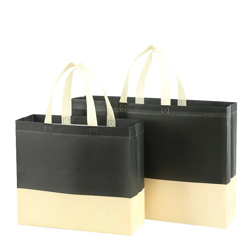 कम MOQ पुनर्नवीनीकरण शॉपिंग टोट बैग किराना पुन: प्रयोज्य बैग कपड़े बुटीक के लिए पैकिंग शॉपिंग बैग