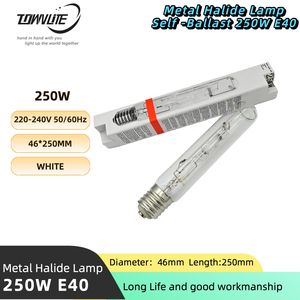 Lampe à halogénures métalliques à tube droit mixte T46 220-240V, <span class=keywords><strong>auto</strong></span>-équilibrante, 250W E40, facile à installer - Product Image 4