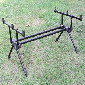 New Stock Aluminio 3-Rod Pod para pesca de carpa en Lake River Stream Estación de metal duradera Rod Pod - Product Image 4