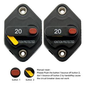 Disjoncteur manuel 20A 32V DC pour autoradio, bateau et système audio marin - Product Image 5