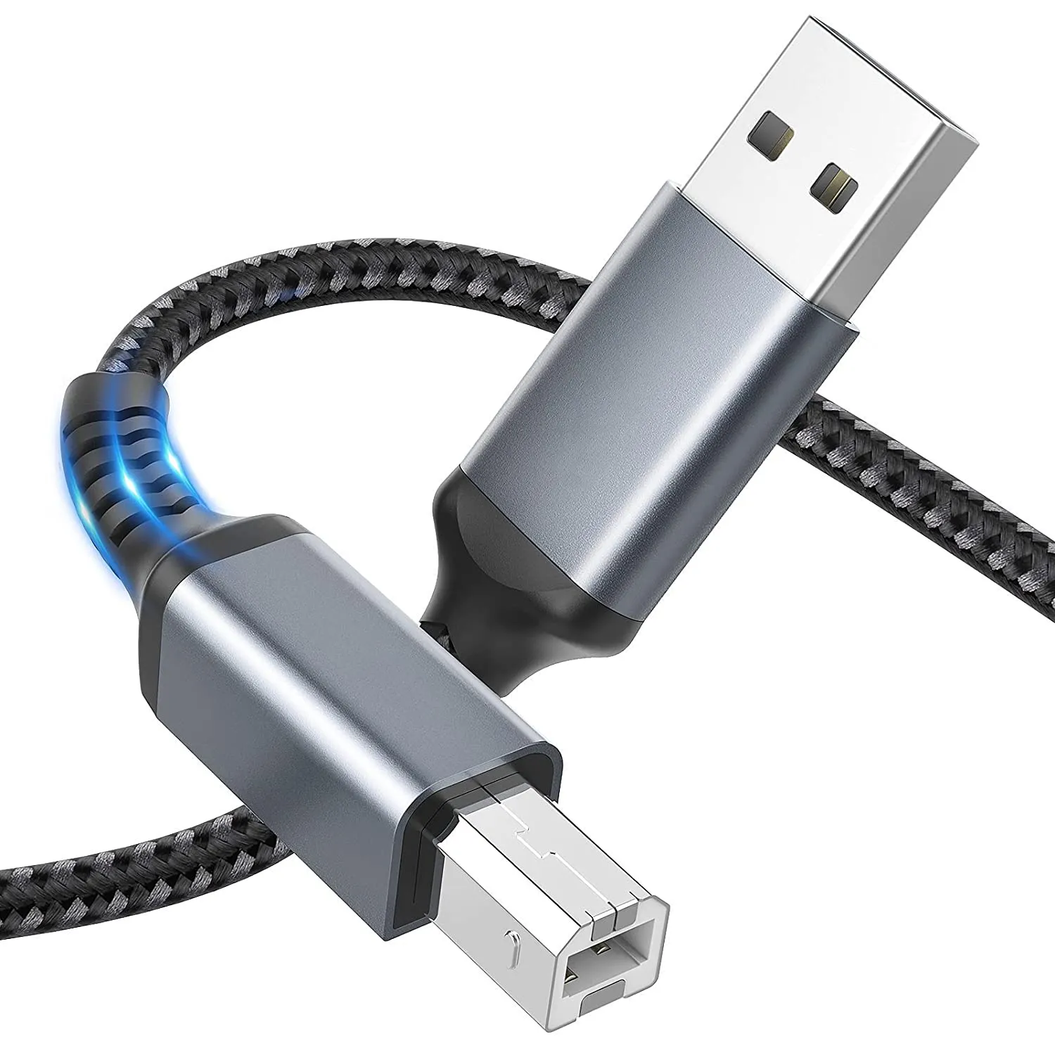 USB 2.0 프린터 케이블 B 남성 프린터 USB2.0 케이블 프린터 스캐너 HP Canon Lexmark Epson Dell 1m 3.3ft