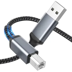 USB2.0プリンターケーブルAオス-BオスプリンターUSB2.0ケーブルプリンタースキャナー用HP Canon Lexmark Epson Dell 1m 3.3ft