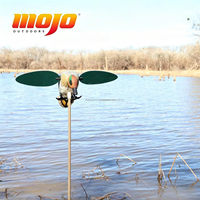 Décoy de chasse en plastique 3D MOJO Outdoors de qualité supérieure, alimenté par batterie, en forme de canard à ailes vertes, magnétique pour une utilisation facile