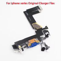 Puerto de carga Usb Original, Cable flexible para iPhone 12 Mini, piezas de reparación, enchufe trasero para teléfono, puerto de carga, Conector de base con micrófono