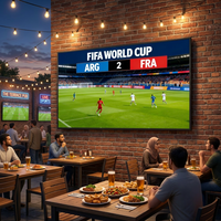 Moniteur TV extérieur 4K de 75 pouces, étanche IP66, avec animations et graphiques pour affichage numérique, OEM SDK, anti-UV