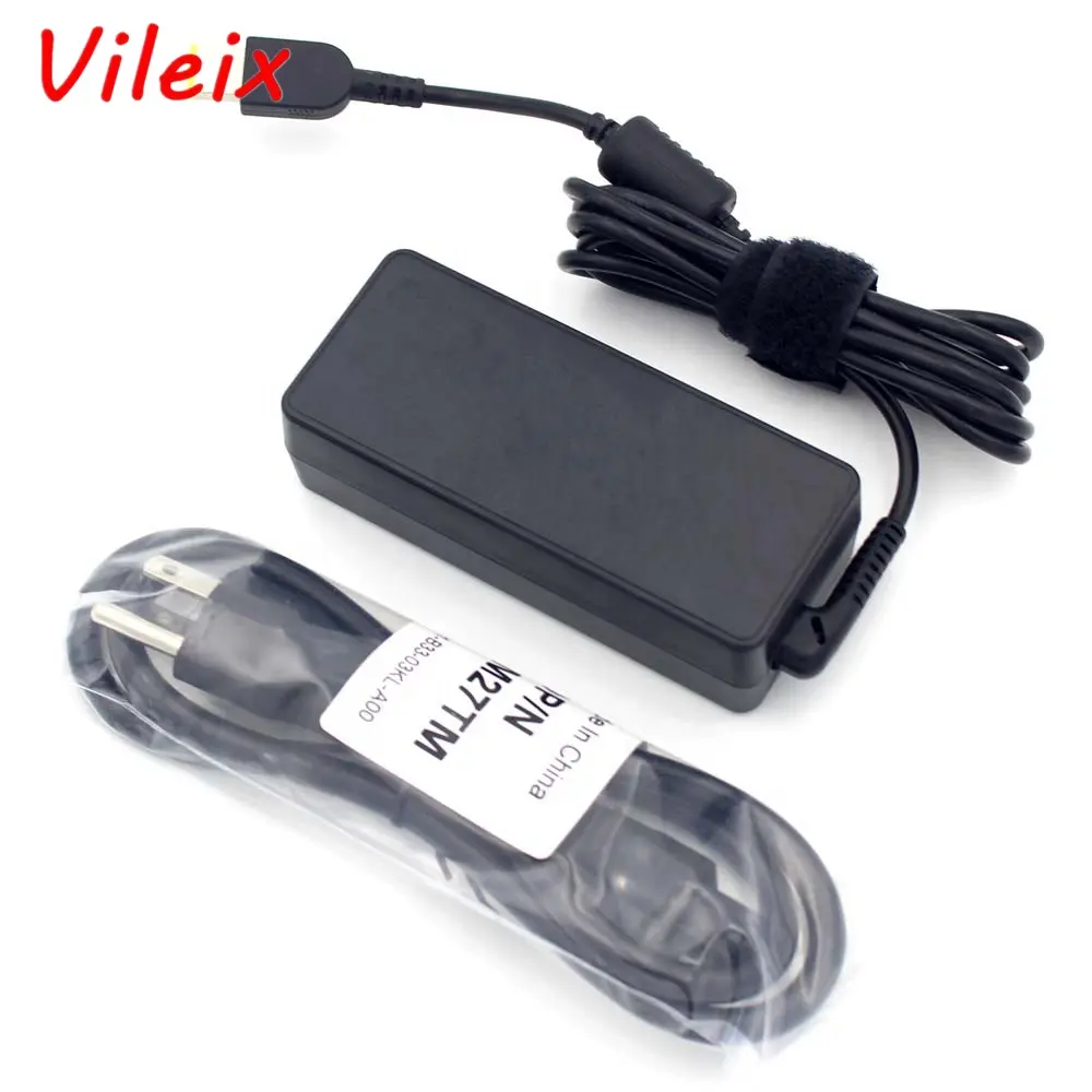 65W USB rectangle Ac adapter power charger 20V 3.25A for Lenovo Thinkpad laptop yellow tip