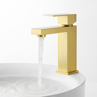 Robinet de lavabo en céramique à trou unique et à poignée unique en acier inoxydable 304, finition chromée, montage sur plan, certifié CUPC, pour salle de bain