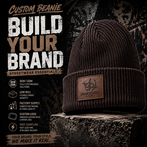 Custom Made Tweed Knit Beanie OEM Embroidery Silicone Label High Quality Unisex Warm Wholesale Supplier Winter Hat - Product Image 1