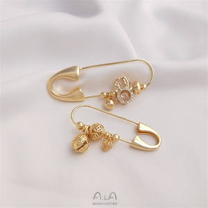 Broche que Conserva el Color, Oro Genuino de 14K, Colgante de Cuentas de Hilo Hecho a Mano, Accesorio Decorativo Antideslumbrante - Product Image 2