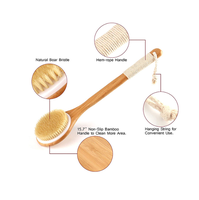 Brosse de bain pour la peau humide et sèche, brosse pour le corps à Long manche, brosse de bain pour le dos, vente en gros, haute qualité