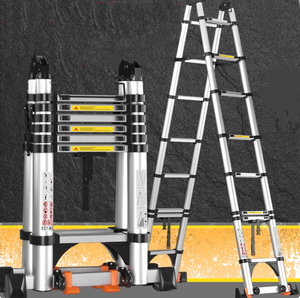 <span class=keywords><strong>Échelle</strong></span> <span class=keywords><strong>télescopique</strong></span> pliable en aluminium de 5 m, <span class=keywords><strong>échelle</strong></span> <span class=keywords><strong>télescopique</strong></span> double pliable en alliage d'aluminium moderne pour l'utilisation d'outils - Product Image 2