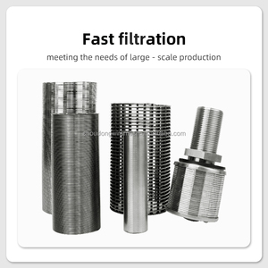 Tùy chỉnh 304 316 thép không gỉ Johnson Màn hình Wedge Lọc Cartridge cát điều khiển màn hình ống cho chất lỏng lọc kim loại lưới - Product Image 5