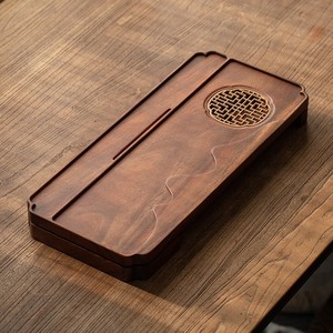 Walnut Wood Chinese Style Drainable <b>Tea</b> Tray 50x22x5cm Flat Design For Kung Fu <b>Tea</b> <b>Sets</b> Afternoon <b>Tea</b> Use - Product Image 1