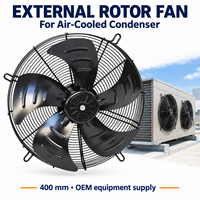 Ventilateur axial industriel certifié CE à roulement à billes de 600 mm homologué UL, ventilateur à rotor externe pour condenseur refroidi par air