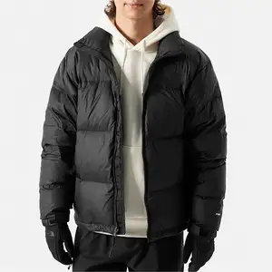 Custom Thick The Bubble Men's North Jacket Face Up Coat Puffer Down Jacket Nylon Men Bubble Jacket Whole Sale Rate OEM