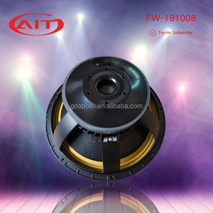 181008 18 inç 1000W RMS Ferrit Mıknatıslı Ağır Bas 100mm VC Subwoofer Sürücüsü 18 inç Uzun Mesafeli Metal Taşınabilir Dayanıklı Bas Kabini - Product Image 3