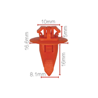 Hot List Accessoires de carrosserie Petit Orange 7539735010 Auto Fixation en plastique Clip de retenue de porte de voiture universel