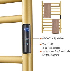 Sèche-serviettes électrique <span class=keywords><strong>mural</strong></span>, <span class=keywords><strong>radiateur</strong></span> chauffant pour serviettes, idéal pour les articles sanitaires - Product Image 3