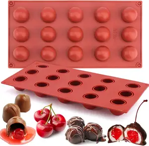 Индивидуальная форма для выпечки из пищевого силикона без бисфенола А, антипригарная термостойкая силиконовая форма для шоколада в форме красного сердца