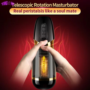 Masturbatore Maschile Automatico Telescopico con Riscaldamento e Controllo Vocale, Macchina per Masturbazione con Vagina Artificiale, Giocattolo Sessuale per Uomini - Product Image 3