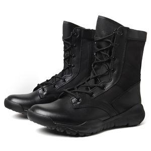 Botas Tácticas de Campo DF024 al por Mayor, Color Negro y Marrón, de Gamuza, con Cremallera Interior, para Senderismo al Aire Libre - Product Image 2