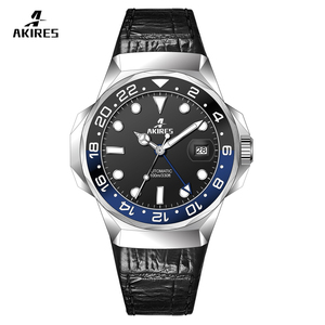 Nuovo Orologio GMT in Acciaio Inossidabile con Lancette Luminose, Cassa Personalizzata da <span class=keywords><strong>46mm</strong></span>, Movimento Nh35, Orologio Meccanico Automatico da Sub - Product Image 4